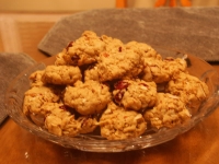 Cran-Almond Oatmeal Cookies